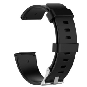 Silicone Smart Watch Replacement Strap Soft Sports Bracelet Band Belt For Fitbit Versa BLACK COLOR