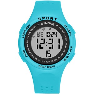 Silicone Strap Sport Watch 3ATM Waterproof Alarm Student Digital Watch