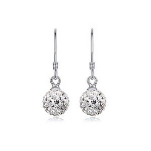 Silver plating Ball Drop Earrings for Women Fashion Jewelry Gift