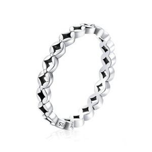 Silver plating Chinese Coins Stackable Finger Rings for Women Fashion Jewelry _8