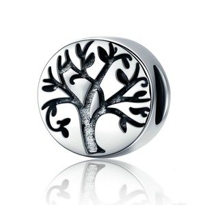 Silver plating Classic Tree of Life Beads Fit Charm Bracelets & Bangles Jewelry