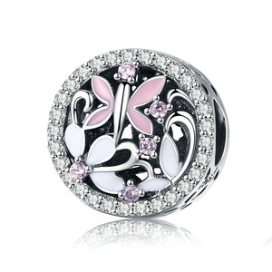 Silver plating Dragonfly Butterfly Charm Beads Fit Charm Bracelets Necklaces DIY Jewelry