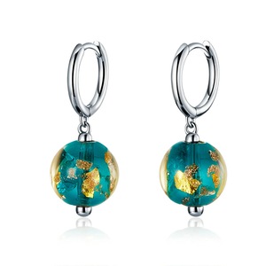 Silver plating Fancy Beads Drop Earrings for Women Dangle Earing Fashion Jewelry