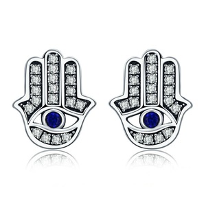 Silver plating Fashion Stud Earrings for Women Jewelry Gift