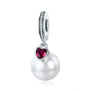 Silver plating Heart Pendant Charms Fit Bracelets & Necklaces Chain Jewelry