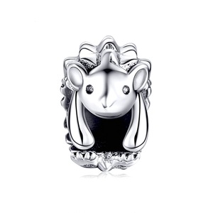 Silver plating Hedgehog Animal Charm for Women Jewelry Bracelet & Bangle DIY Jewelry
