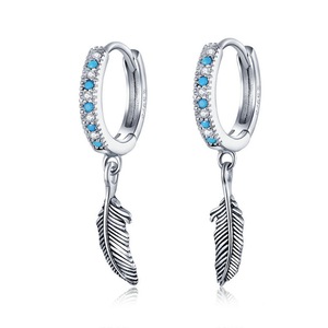Silver plating Hoop Earrings Jewelry for Women Dangle Earrings Girls Wedding Gift
