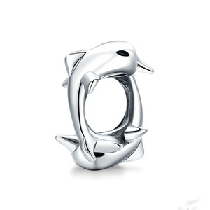 Silver plating Jewelry Dolphins Charms for Bracelet Women Jewelry