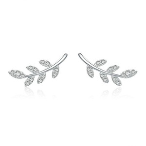 Silver plating Leaf Earrings Earrings for Women Minimalist Style Jewelry Gift
