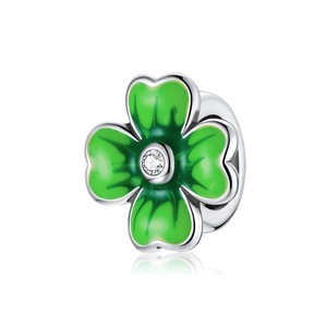 Silver plating Leaves Fashion Charm for Bracelet Women Jewelry DIY