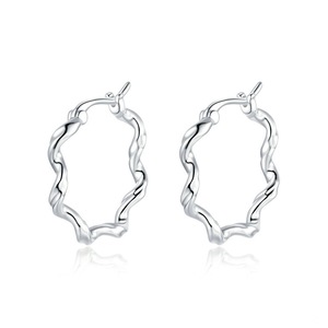 Silver plating Little Wave Earrings for Women Jewelry Earring