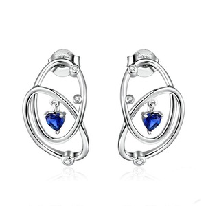 Silver plating Mysterious Planet Cute Stud Earrings for Women Animal Jewelry for Girl