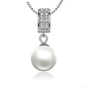 Silver plating Pendant Necklace Long Chain Necklace Jewelry Wedding Necklace