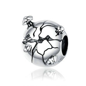 Silver plating Protect The Earth Charm Stopper Fit for Bracelet Jewelry