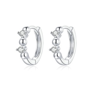 Silver plating Simple Earrings Stud for Women and Men Fashion Jewelry