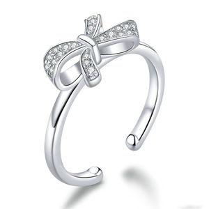 Silver plating Size Open Adjustable Finger Rings for Women Wedding Jewelry