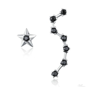 Silver plating Star & Dipper Constellation Drop Earrings for Women Fashion Jewelry Gift