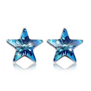 Silver plating Star Earrings for Women Blue From Earrings Jewelry Earing