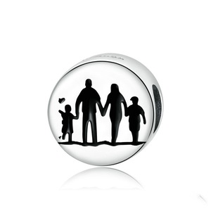 Silver plating Warm Family Charm for Bracelet & Bangle Women Beads Jewelry Gift