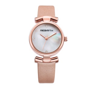 Simple Design Clock Women Wrist Watch Leather Strap Quartz Watches