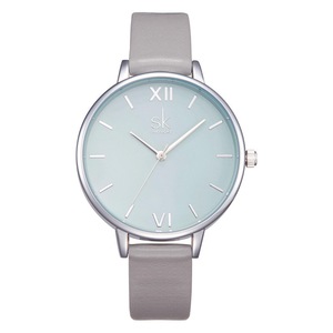 Simple Design Ladies Wrist Watch Casual Style Leather Strap Quartz Watches