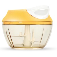 Simple Kitchen Gadgets Anti-fall Thickening Hand-drawn Blender Fruit and Vegetable Cooker Vegetable Processor-Yellow