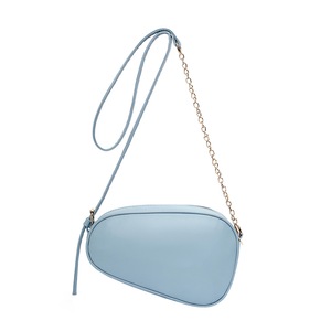 Simple Oval Zipper Crossbody Bags Solid Color Fashion Buckle Chain Messenger Bag Underarm Travel Small Handbags