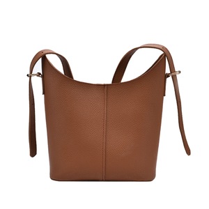 Simple PU Leather Handbag Women Solid Color Coin Purse Clutches Tote Shoulder Messenger Bag