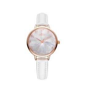 Simple Quartz Watch Mitsubishi Mirror Waterproof Watch Fashion Trend Fashion Watch for Women-White