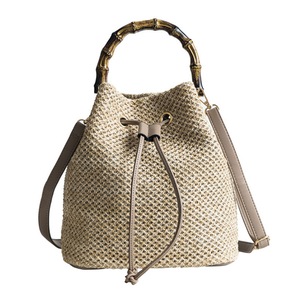 Simple Women Bucket Shoulder Crossbody Bag Straw Female Summer Beach Holiday Travel Messenger Handbags