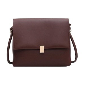 Simply Crossbody Bags Lady Chain Travel Small Handbags PU Leather Solid Color Simple Messenger Bag for Women