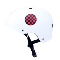 Skate Scooter Helmet Skateboard Skating Bike Crash Protective Safety Universal Cycling Helmet CE Certification Exquisite Applique Style white_L