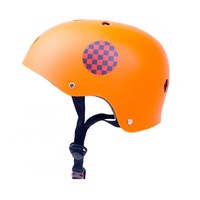 Skate Scooter Helmet Skateboard Skating Bike Crash Protective Safety Universal Cycling Helmet CE Certification Exquisite Applique Style Orange_XXL