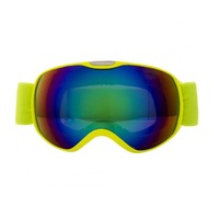Ski Glasses Spherical Double Anti-fog Goggles Hiking Snow Mirror Windproof Mirror Skiing Supplies for Kids yellow