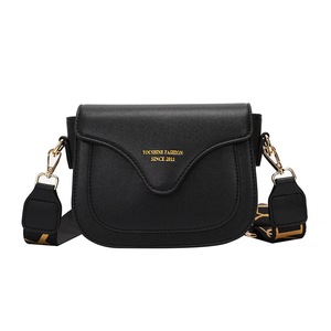 Small PU Leather Crossbody Bags for Women Fashion Wide Strap Simple Shoulder Bag Purses and Handbags