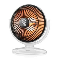 Small Sun Mini Home Office Heater 6 inch Electric Heater National Standard Plug(White)