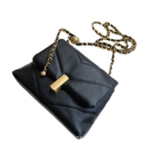 Small Vintage Chain Designer Shoulder Bags for Women Winter Trend Pu Leather Women's Handbags Branded Crossbody Bag