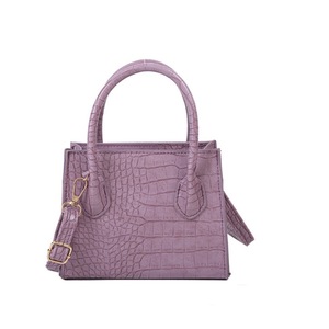 Small Women's Tote Bag Fashion Korean Sling Bag Retro Fashion Shoulder Bag Alligator Pattern Girls Handbag