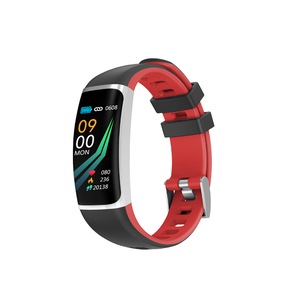 Smart Bluetooth Watch Moving Blood Pressure Heart Rate Waterproof Watch - BLACK RED