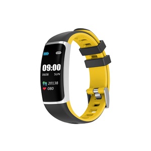 Smart Bluetooth Watch Moving Blood Pressure Heart Rate Waterproof Watch - BLACK YELLOW