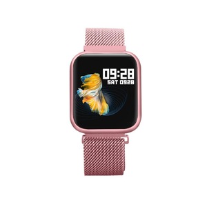 Smart Bracelet Heart Rate Blood Pressure Waterproof Smart Watch-PINK