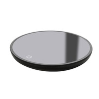 Smart Warm Coaster Electric Heating Tea Warmer Smart Coffee Warmer induction Waterproof Mug Warmer for Office Desk Use-Black
