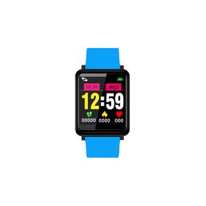 Smart Watch Bluetooth 1.4 inch Color Screen IP67 Waterproof with Heart Rate - BLUE