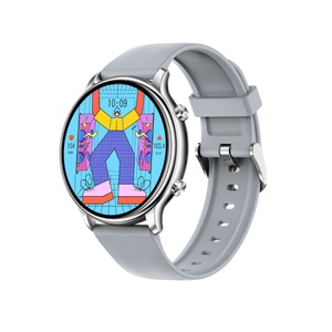 Smart Watch Round Screen Bluetooth Call Multi Dial Watch Sports Watch (Silver)