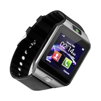 Smart Watch Touchscreen Bluetooth Smartwatch Wrist Watch Fitness Tracker with Camera Pedometer SIM TF Card Slot-Black