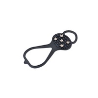Snow Non-Slip Shoe Cover Hoist Type 5 Tooth Crampons Professional Ice Catching - BLACK