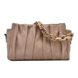 Solid color Pleated Tote bag fashion new high-quality Matte Pu leather Women's Designer Handbag Chain Shoulder Messenger Bag