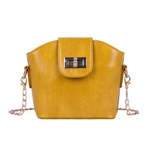 Solid Crossbody Bags Women Casual PU Leather Female Chain Mini Shoulder Pouch Fashion Exquisite Shopping Bag