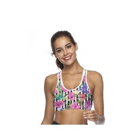 Sports Bra Phone Pocket Print Bra Shock Proof - Active Wear Yoga - 1