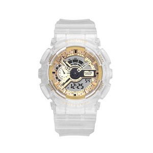Sports Student Waterproof Electronic Watch Luminous Unicorn Watch Unisex Fashion Trend Watch-White Gold